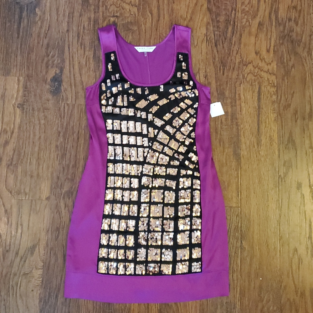 NWT Trina Turk Sequin Shift Dress